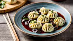 Steamed Dumplings with Minced Meat and Mushroom (肉馅蒸饺)