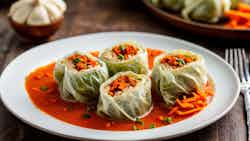 Steamed Stuffed Cabbage Rolls (Zhēng Bǎo Yàncài)