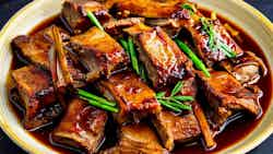 Stewed Pork Ribs with Bamboo Shoots (笋尖炖排骨)