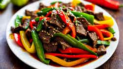 Stir-Fried Beef with Bell Peppers (青椒炒牛肉)