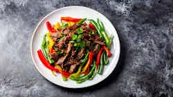 Stir-Fried Shredded Beef with Bell Peppers (青椒炒牛肉丝)