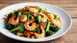 Stir-Fried Shrimp with Mixed Vegetables (炒虾仁杂菜)