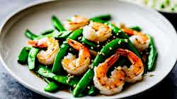 Stir-Fried Shrimp with Snow Peas (炒虾仁扁豆)