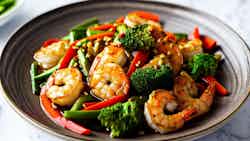 Stir-fried Shrimp with Vegetables (炒虾仁)
