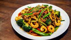 Stir-Fried Squid with Vegetables (炒鱿鱼仔)