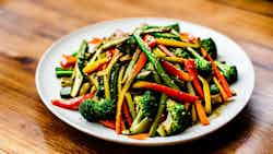 Stir-Fried Vegetables with Oyster Sauce (蚝油炒时蔬)