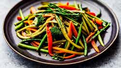 Stir-fried Wild Vegetables with Garlic (蒜蓉炒野菜)