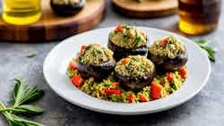 Stuffed Mushrooms With Ivorian Couscous Filling (attiéké Stuffed Mushrooms)