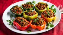 Stuffed Peppers with Rice and Beef (Speca të Mbushur)