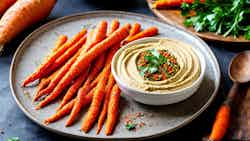 Sumac Roasted Carrot Hummus (حمص الجزر المشوي بالسماق)