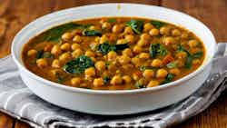 Supu Ya Njugu Mawe Na Mchicha (spiced Chickpea And Spinach Stew)