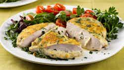 Swabian Cheese and Herb Stuffed Chicken (Schwäbische Käse-Kräuter-Gefülltes Hühnchen)