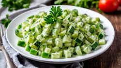 Swabian Cucumber Salad (Schwäbischer Gurkensalat)