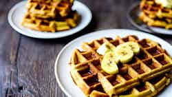 Sweet Plantain Waffles With Maple Syrup (plantain Waffles)