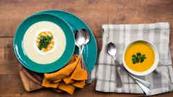 Sweet Potato and Leek Soup (Süßkartoffel-Lauch-Suppe)