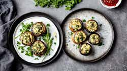 Swiss Cheese And Herb Stuffed Portobello Mushrooms