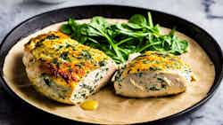 Swiss Cheese And Spinach Stuffed Chicken Breast