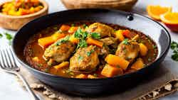 Tagine Bil Dajaj Wa Mishmish (fragrant Chicken And Apricot Tagine)