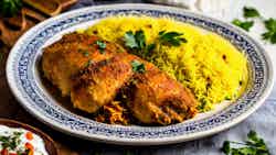 Tahchin (assyrian Saffron Rice With Chicken)