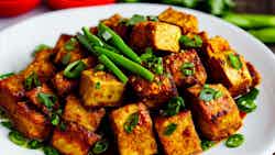 Tahu Goreng Pedas Sambal Hijau (spicy Fried Tofu With Green Chili Sauce)