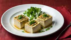 Tahu Isi Babi (steamed Stuffed Tofu With Minced Pork)