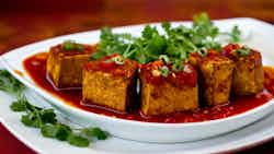 Tahu Isi Sambal (stuffed Tofu In Spicy Sauce)