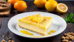 Tarta De Queso (spanish Cheesecake) With Citrus Compote