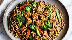 Tempeh And Peanut Noodle Stir-fry