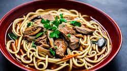 Teochew Style Braised Duck Noodles (潮州卤鸭面)