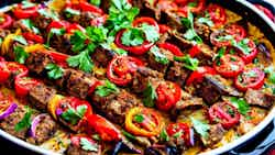 Tepsi Kebab (spiced Lamb And Eggplant Casserole)