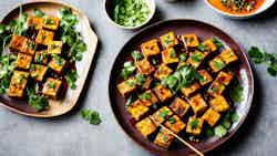 Thayet Kyaw (tamarind Glazed Tofu Satay)