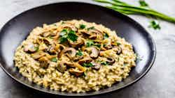 Tibetan Yak Cheese And Mushroom Risotto