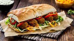 Tibetan Yak Meatball Sub Sandwich