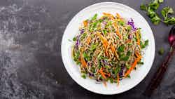 Tibetan Yak Noodle Salad With Peanut Dressing