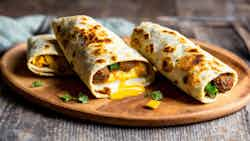 Tibetan Yak Sausage And Potato Breakfast Burrito