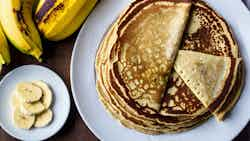 Togolese Coconut and Banana Pancakes (Crêpes à la Noix de Coco et Banane)