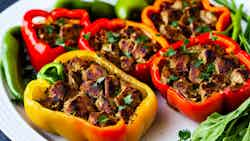 Tovuq Kabob (savory Stuffed Bell Peppers)