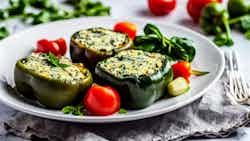 Travnik Cheese and Spinach Stuffed Bell Peppers (Travničke Punjene Paprike sa Sirom i Spanaćem)