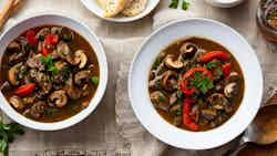 Tripe Stew With Mushrooms (balkan Beauty: Shkembe Kavarma With Mushrooms)