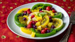 Tropical Fruit Salad With Passionfruit Dressing