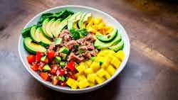 Tuna Poke Bowl With Mango And Avocado