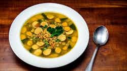 Tungrymbai Aloo Soup (manipuri Style Fermented Soybean Soup)