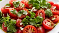 Turkmenistan Tomato Salad (Turkmenistan Domates Salatası)