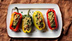 Tuscan Stuffed Bell Peppers With Quinoa