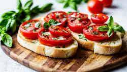 Tuscan Tomato And Mozzarella Bruschetta