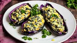 Tuzla Stuffed Eggplant with Cheese and Spinach (Tuzlanske Punjene Patlidžane sa Sirom i Spanaćem)