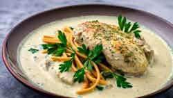 Udmurt Chicken in Cream Sauce (Курица в сливочном соусе)