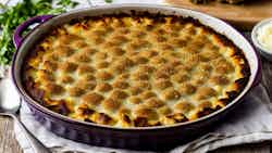 Udmurt Mushroom and Potato Casserole (Грибно-картофельная запеканка)