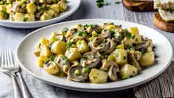 Udmurt Mushroom and Potato Salad (Грибно-картофельный салат)