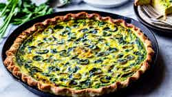 Udmurt Mushroom and Spinach Quiche (Грибной и шпинатный киш)